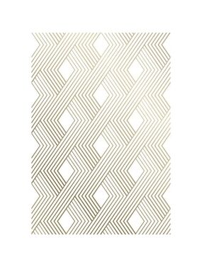 Peel and Stick Wallpaper Sheets 11 in. x 16 in. Gold Woven Geometric, Qty 24 NIB